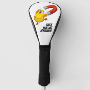 Couvre-club De Golf Nom personnalisé Chick Magnet