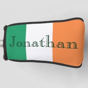 Couvre-club De Golf Nom personnalisé Irlandais Flag Golf Putting Cover