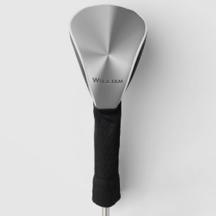 Couvre-club De Golf Nom personnalisé par métal balayé