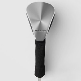 Couvre-club De Golf Nom personnalisé par métal balayé