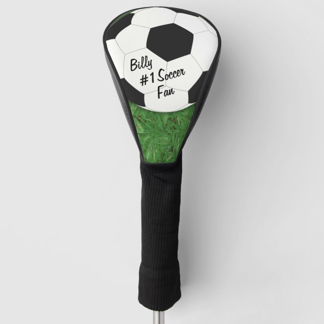 Couvre-club De Golf Nom Soccer Fan Sports Design (Devant)