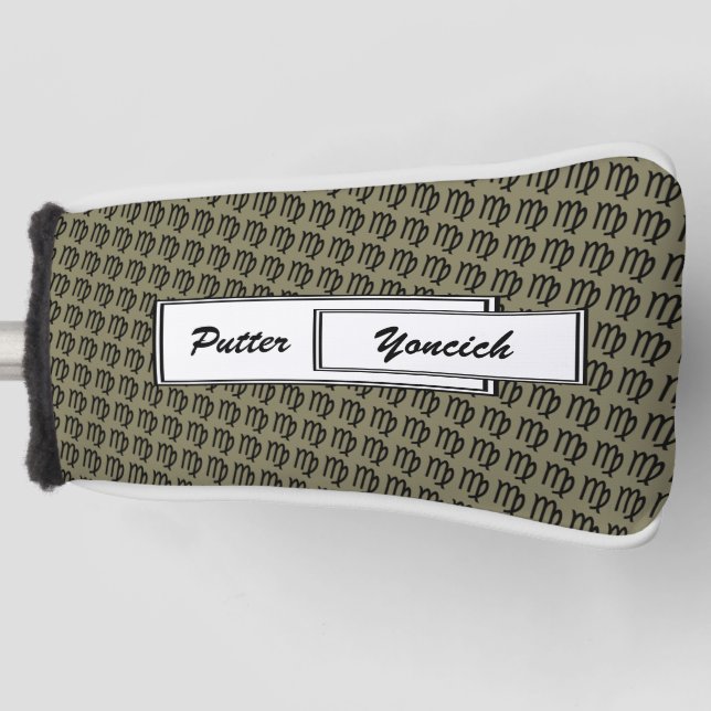 Couvre-club De Golf Norme de symbole de zodiaque de Vierge par Kenneth (Devant)