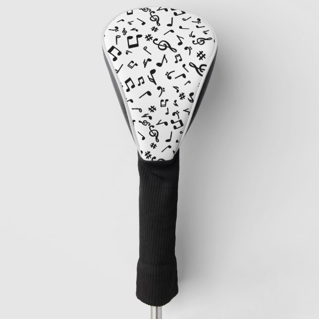 Couvre-club De Golf Notes de Musique (Devant)