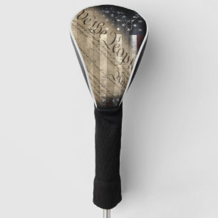 Couvre-club De Golf NOUS LE PEUPLE Drapeau industriel Vintage américa