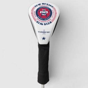 Couvre-club De Golf Nouveau-Mexique Cercle d'État Custom Golf Head Cov