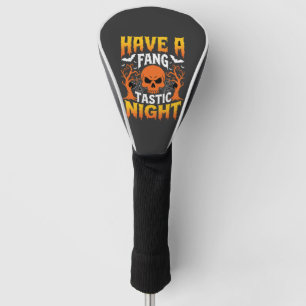 Couvre-club De Golf Nuit Fang-Tastique Halloween Crâne et Chauves-sour