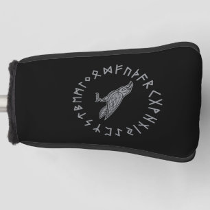 Couvre-club De Golf Odin Corbeau Corneille Mythologie Viking runes run