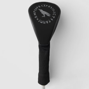 Couvre-club De Golf Odin Corbeau Corneille Mythologie Viking runes run