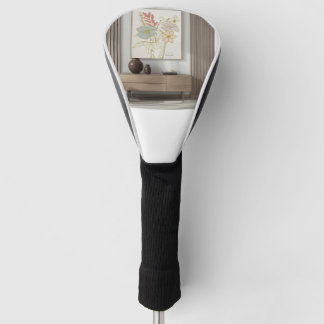 Couvre-club De Golf Œuvre d'art élégante minimaliste moderne