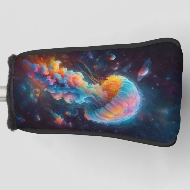 Couvre-club De Golf Oeuvre de méduse cosmique (Devant)