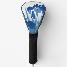 Ohara Koson Vintage Japonais Art Bleu Irises