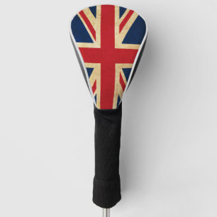 Couvre-club De Golf Old Vintage Grunge United Kingdom Flag Union