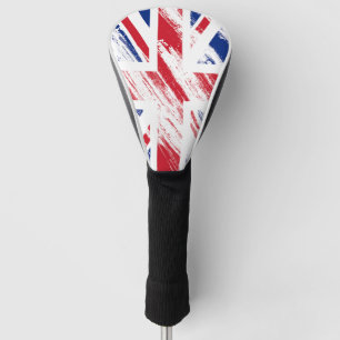Couvre-club De Golf Old Vintage Grunge United Kingdom Flag Union
