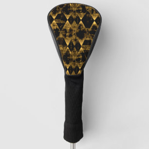 Couvre-club De Golf Or erratique et diamants noirs