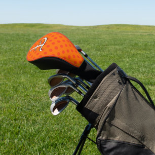 Couvre-club De Golf Orange Personnaliser les Pois colorés
