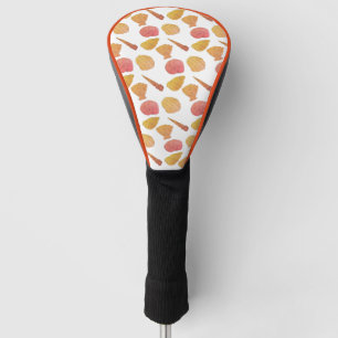 Couvre-club De Golf Orange Sea Shells