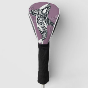 Couvre-club De Golf Orca Killer Whale mauve Purple Tlingit Tribal Encr