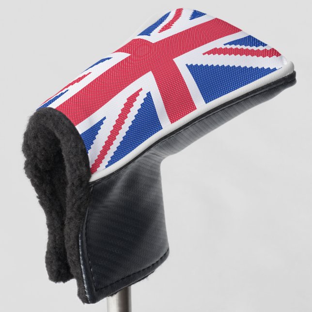 Couvre-club De Golf Original cross-stitch design Union Jack (Devant 3/4)
