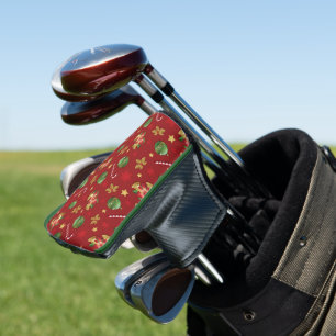 Couvre-club De Golf Ornementation de Noël et Motif Sucre de canne