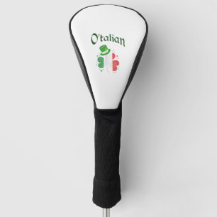 Couvre-club De Golf O'talian Irish St. Patrick's Day Shamrock italien