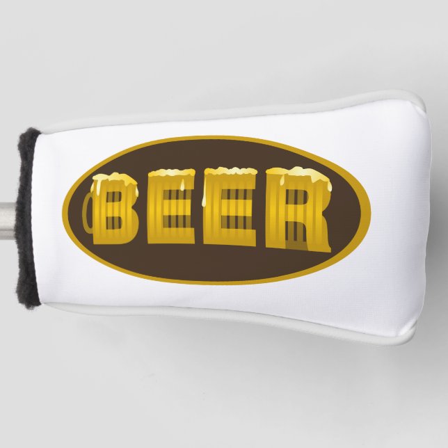 Couvre-club De Golf Oval de la Mug de bière (Devant)
