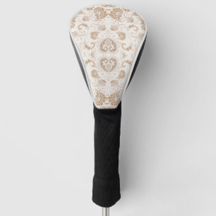 Couvre-club De Golf Paisley en beige esthétique moderne Tan Brown