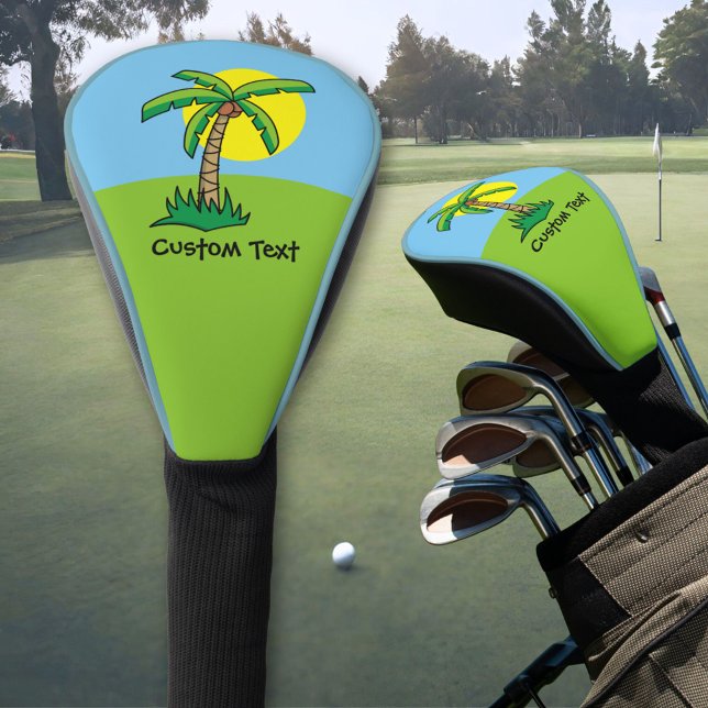 Couvre-club De Golf Palm Tree Cartoon Golf Head Cover (Créateur téléchargé)