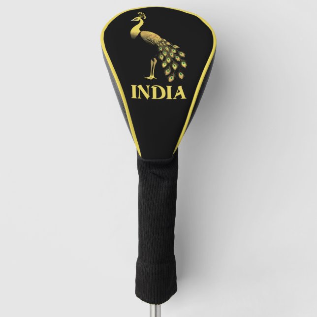 Couvre-club De Golf Paon Inde Oiseau National (Devant)