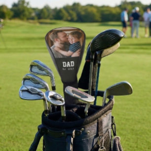 Couvre-club De Golf Papa a établi une photo de texte gras amusant