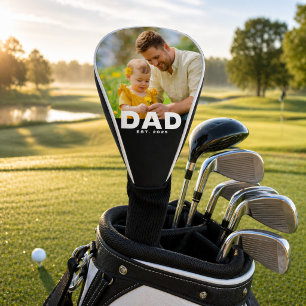 Couvre-club De Golf Papa a établi une photo moderne audacieuse