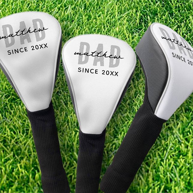 Couvre-club De Golf Papa Depuis 20XX Moderne Simple Preppy (Créateur téléchargé)