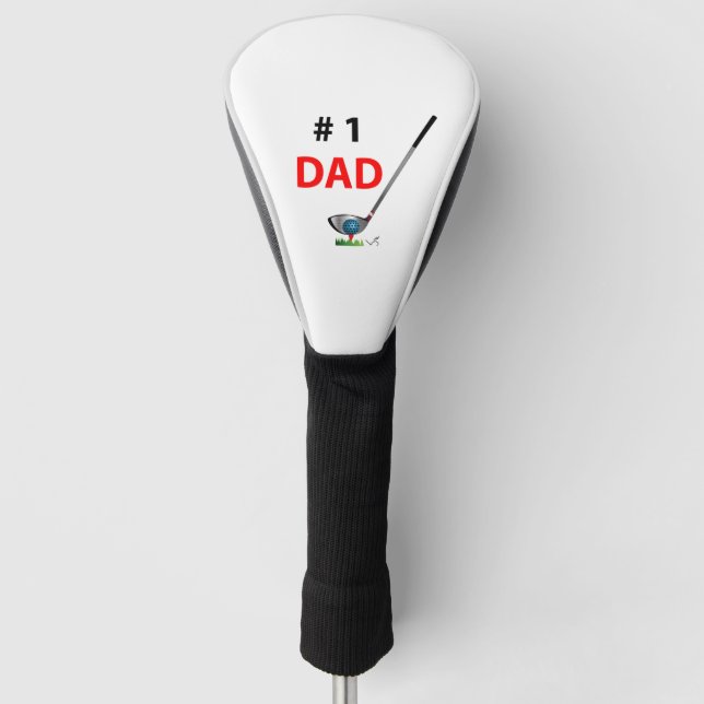 Couvre-club De Golf PAPA du numéro un de GOLF (Devant)