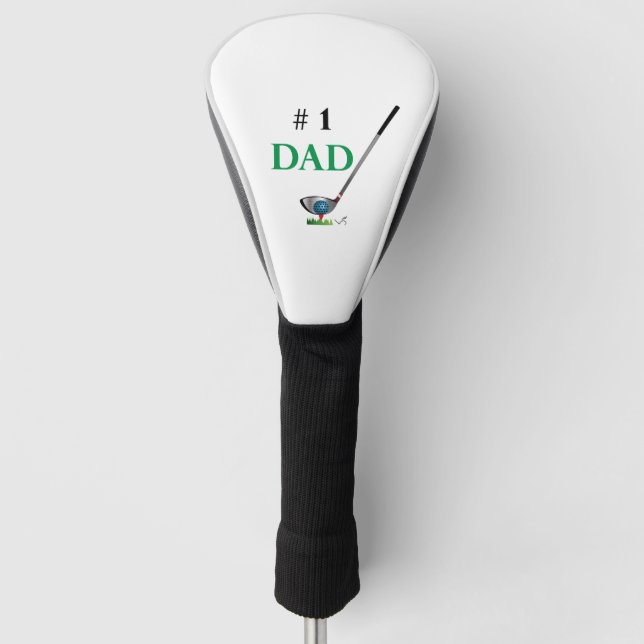 Couvre-club De Golf PAPA du numéro un de GOLF (Devant)
