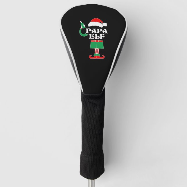 Couvre-club De Golf Papa Elf Elf Men's Elf Noël pour Noël laid El (Devant)