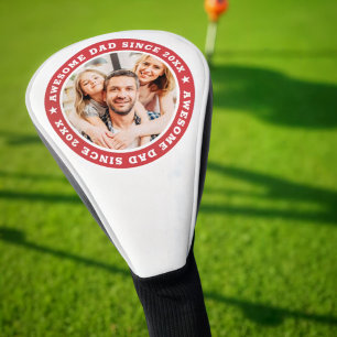 Couvre-club De Golf Papa génial depuis 20XX Photo simple moderne