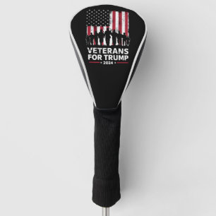 Couvre-club De Golf Papa Grand-père vétérans pour Trump 2024 Drapeau a