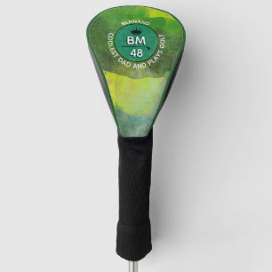 Couvre-club De Golf PAPA LE PLUS COOL golf personnalisé verdâtre