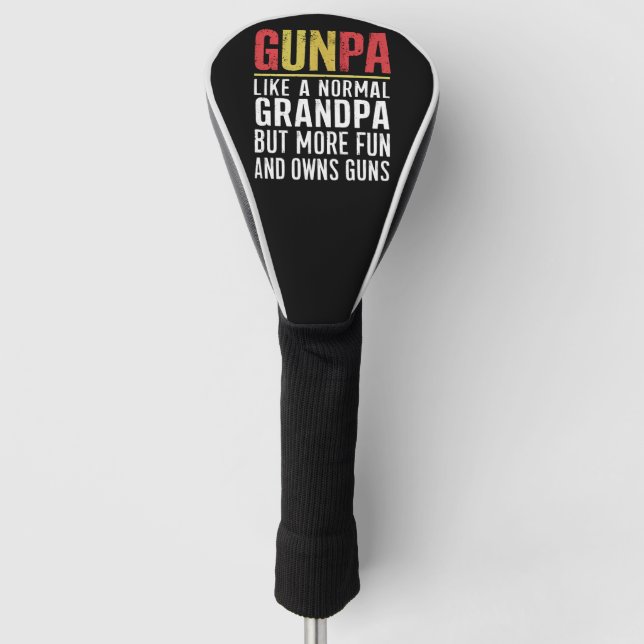 Couvre-club De Golf Papi comme un grand-père normal mais plus amusant  (Devant)