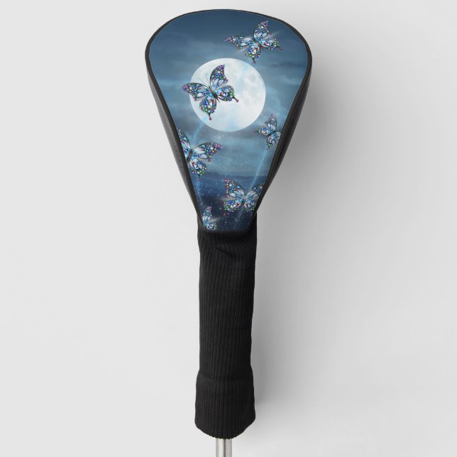 Couvre-club De Golf Papillon au Clair de Lune (Devant)