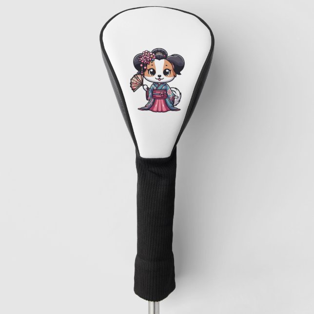 Couvre-club De Golf Papillon Dog Kimono (Devant)