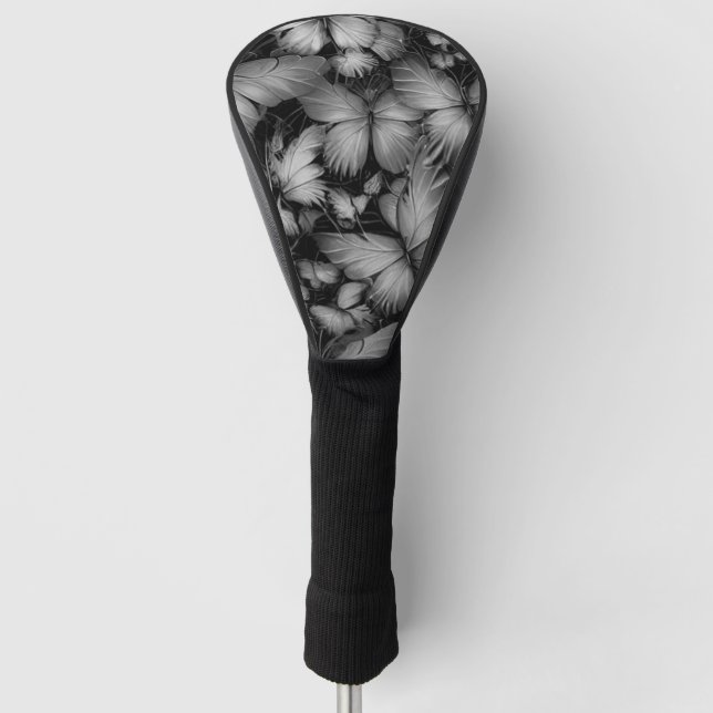 Couvre-club De Golf Papillons gris Imprimer (Devant)