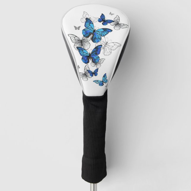 Couvre-club De Golf Papillons volants bleus Morpho (Devant)
