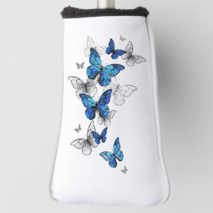 Couvre-club De Golf Papillons volants bleus Morpho