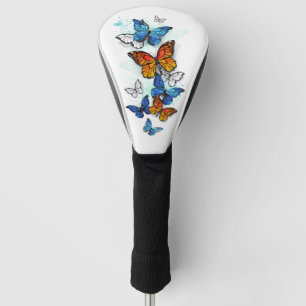 Couvre-club De Golf Papillons volants Morpho et Monarch
