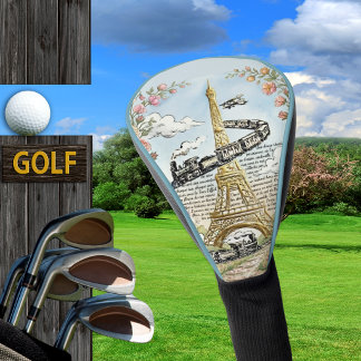 Couvre-club De Golf Paris, Tour Eiffel, Vacances Golf, Art Français