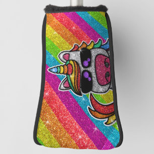 Couvre-club De Golf Parties scintillant arc-en-ciel Unicorn Sparkly LG