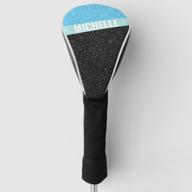 Couvre-club De Golf Parties scintillant étincelante monogramme couleur (Devant)