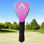Couvre-club De Golf Parties scintillant rose pourpre et nom du monogra<br><div class="desc">Parties scintillant moderne violet rose Faux et étincelante Elegant Girl's Golf Driver Head Cover. Cette couverture de tête de conducteur de golf peut être customisée pour inclure votre nom initial et prénom. Veuillez contacter le concepteur pour les articles correspondants.</div>