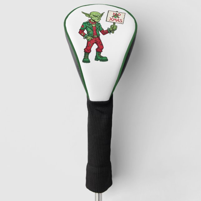 Couvre-club De Golf Pas de Noël – Style Alien Rebelle (Devant)