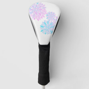 Couvre-club De Golf Pastel Petals Fleur Motif Floral Golf Head Cove